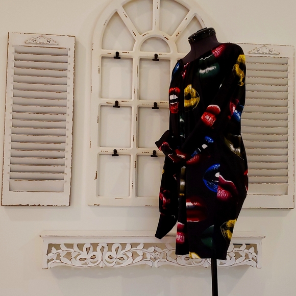 Miss Sixty Low Back Lips Print Cocktail dress - Picture 4 of 12